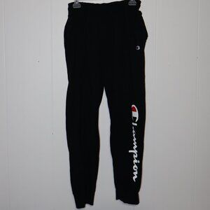 Champion Classic Logo Sweatpants – Black (Men’s L)
